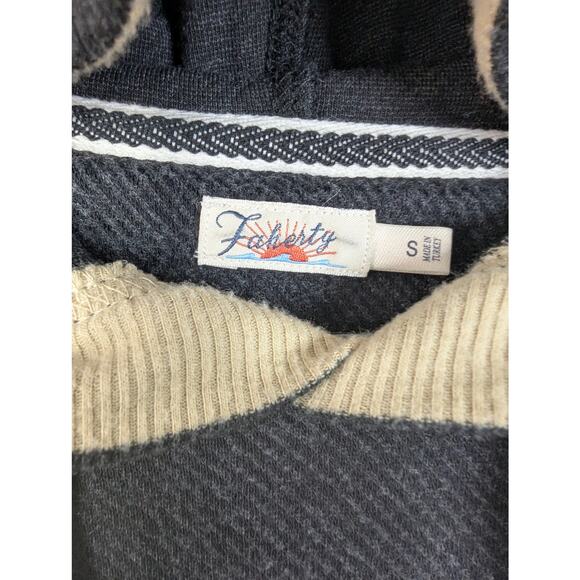 Women's Faherty Dark Gray Legend Sweater Hoodie - Picture 6 of 8